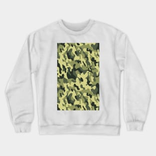 Camouflage khaki army men green pattern Crewneck Sweatshirt